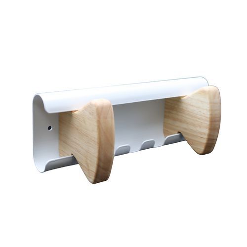 Patere Aurora Blanc Hetre 2 Accroche - Unilux