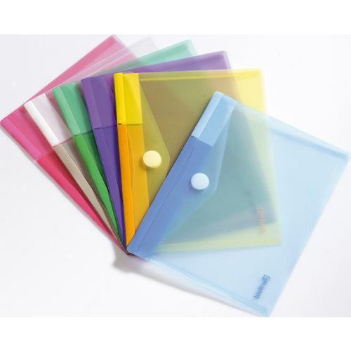 Assortiment de 6 pochettes bande agrippante couleurs assorties 23 x 17.8 cm thumbnail image 1