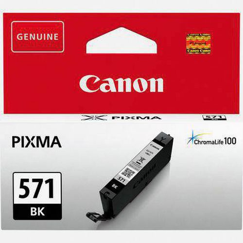 Cartouche Canon CLI-571 BK 0385C001 noire thumbnail image 1