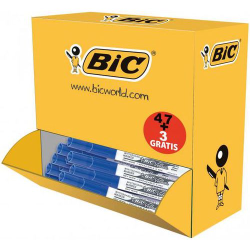 Classpack 50 Feutres Velleda Pointe Ogive Moyenne Bleu