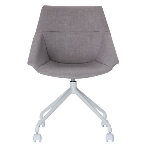 Chaises Luge Pied Blanc Assise Grise
