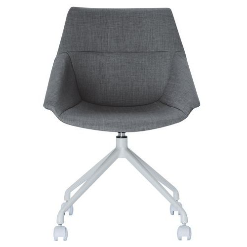 Chaises Luge Pied Blanc Assise Anthracite