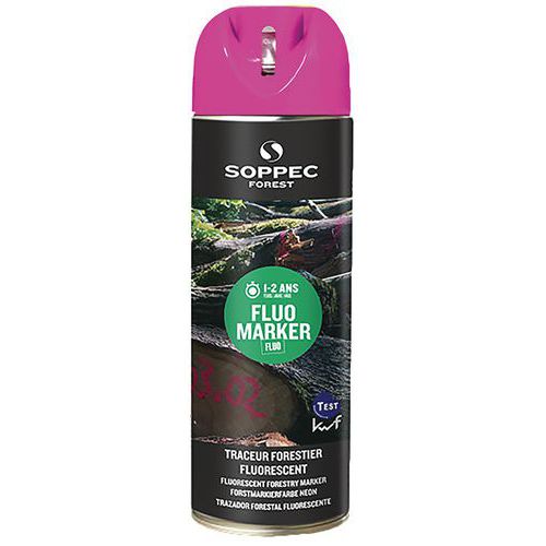 Marqueur Forestier Fluorescent - Cerise - Soppec