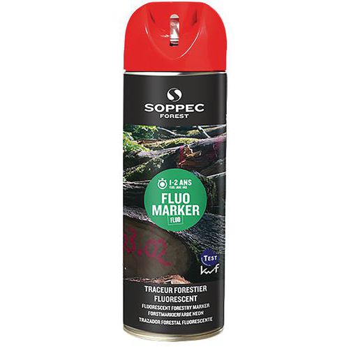 Marqueur Forestier Fluorescent - Rouge - Soppec