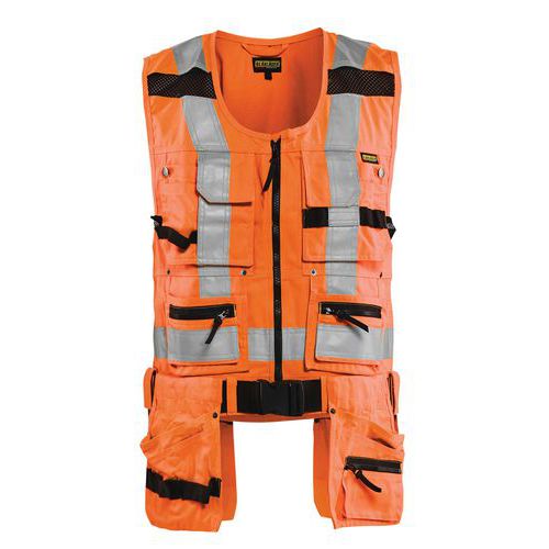 Gilet de sécurité fluorescent à fermeture par Velcro®