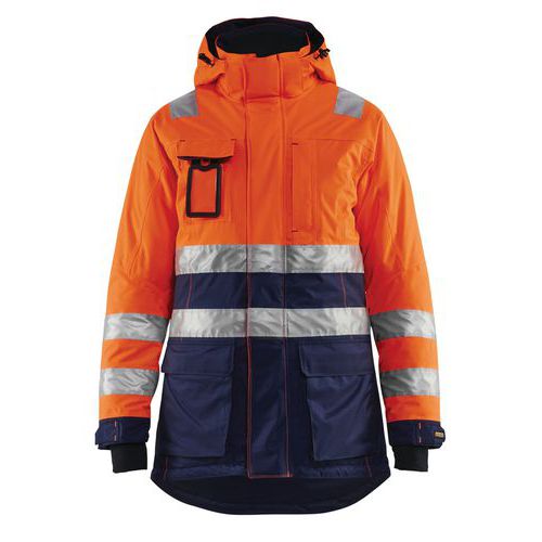 COVERGUARD - Parka de travail d'hiver haute visibilité KETA - Orange Fluo