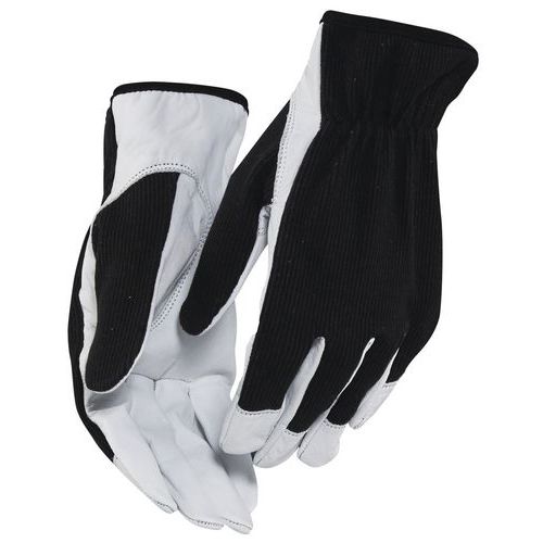 Gants De Manutention Artisan Cuir - Pack X12 Noir/blanc Taille 10