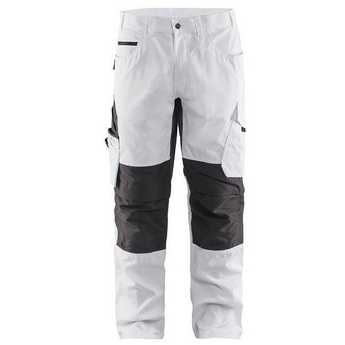 Pantalon De Travail Peintre Stretch Blanc/gris Foncé Taille 42l