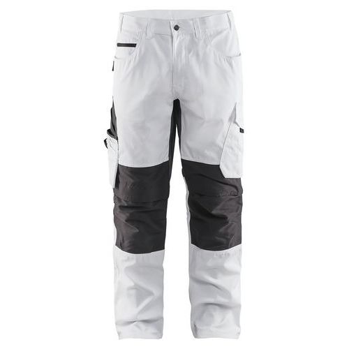 Pantalon De Travail Peintre Stretch Blanc/gris Foncé Taille 42
