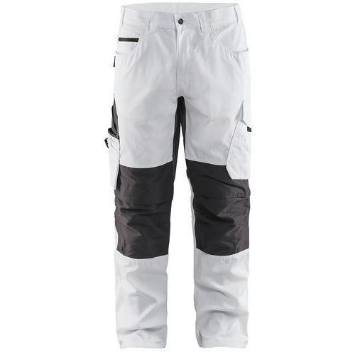 Pantalon De Travail Peintre Stretch Blanc/gris Foncé Taille 44