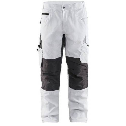 Pantalon De Travail Peintre Stretch Blanc/gris Foncé Taille 52c