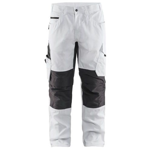 Pantalon De Travail Peintre Stretch Blanc/gris Foncé Taille 38c - Homme