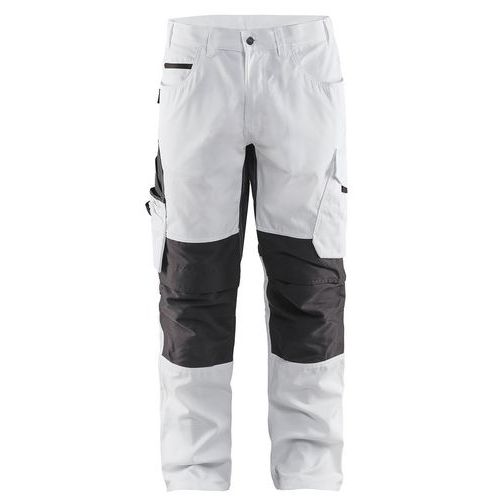 Pantalon De Travail Peintre Stretch Blanc/gris Foncé Taille 44c