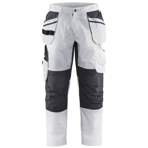 Pantalon De Travail Peintre Stretch Blanc/gris Foncé Taille 42l