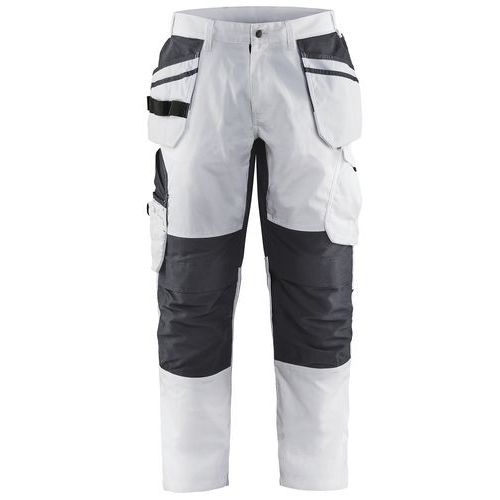 Pantalon De Travail Peintre Stretch Blanc/gris Foncé Taille 50l