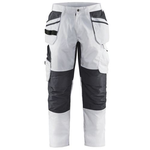 Pantalon De Travail Peintre Stretch Blanc/gris Foncé Taille 42