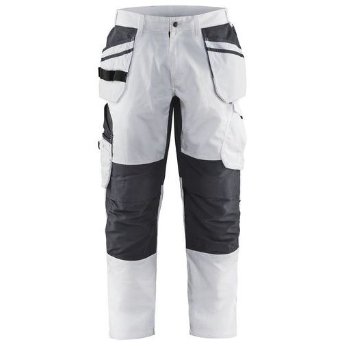 Pantalon De Travail Peintre Stretch Blanc/gris Foncé Taille 52