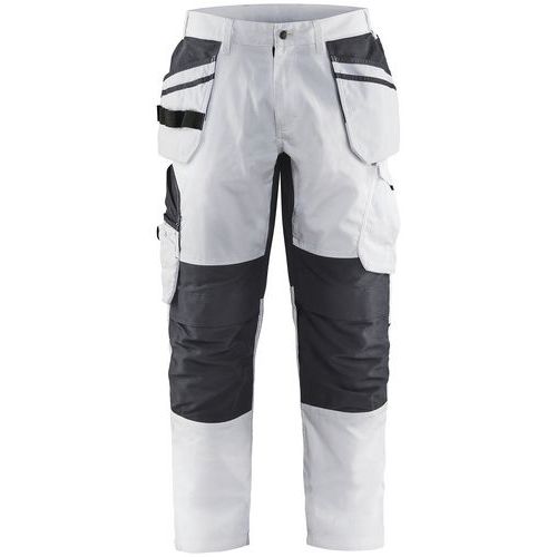 Pantalon De Travail Peintre Stretch Blanc/gris Foncé Taille 56c