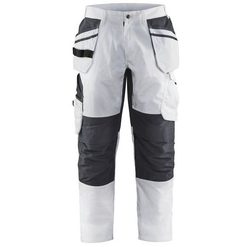 Pantalon De Travail Peintre Stretch Blanc/gris Foncé Taille 44c
