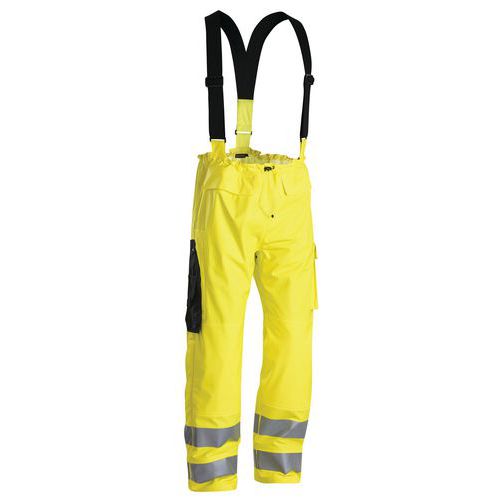 Pantalon De Pluie à Bretelles Haute Visibilité Taille M