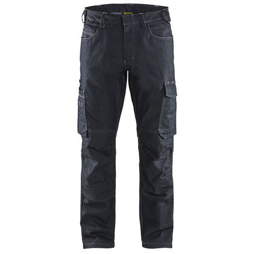 Pantalon De Travail Services Denim Stretch 2d Marine Taille 50