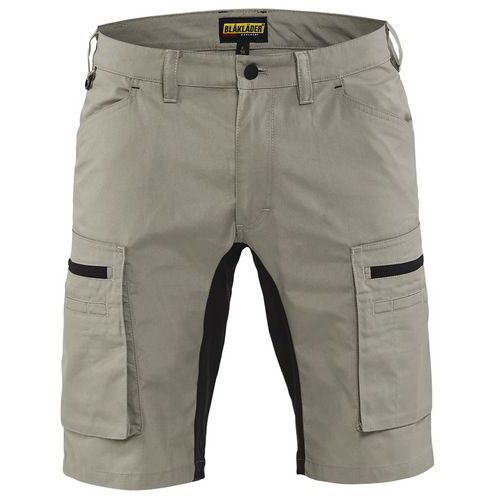 Short Services Stretch Beige/noir Taille 56