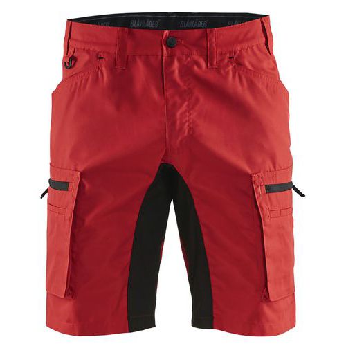 Short Services Stretch Rouge/noir Taille 42