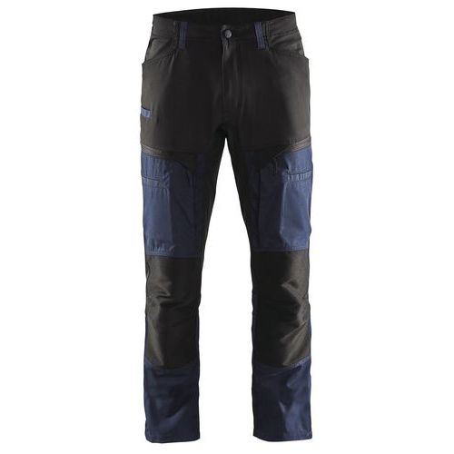 Pantalon De Travail Services Stretch Marine Foncé/noir Taille 38