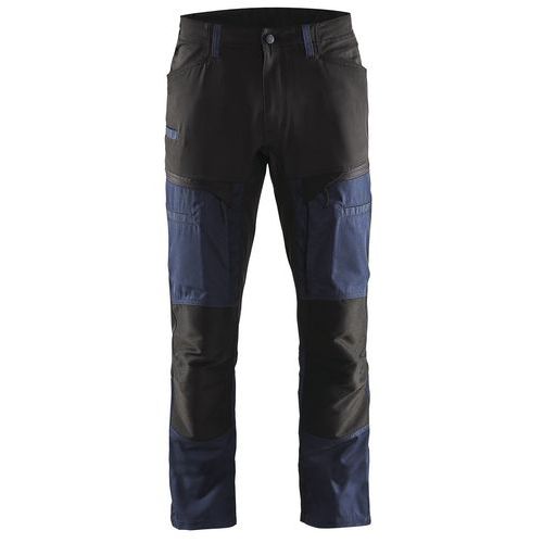 Pantalon De Travail Services Stretch Marine Foncé/noir Taille 40