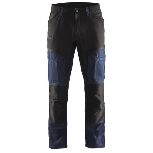 Pantalon De Travail Services Stretch Marine Foncé/noir Taille 40c