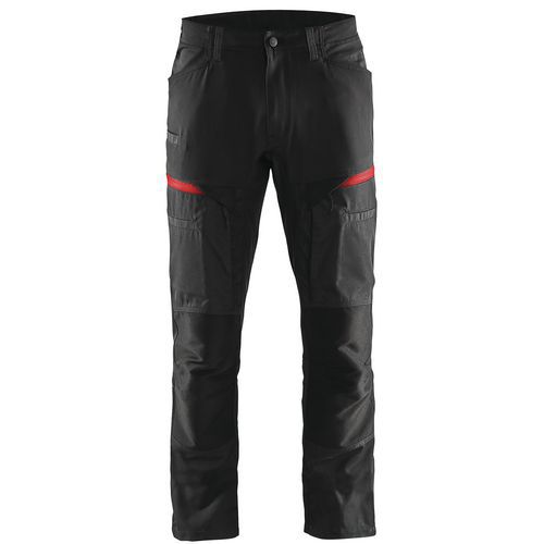 Pantalon De Travail Services Stretch Noir/rouge Taille 46l