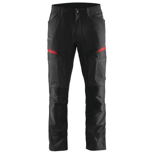 Pantalon De Travail Services Stretch Noir/rouge Taille 48l