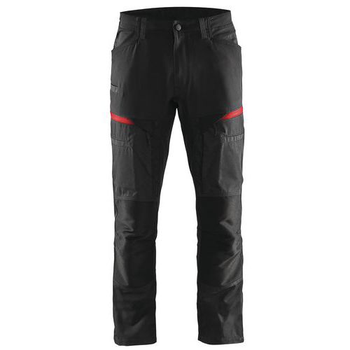 Pantalon De Travail Services Stretch Noir/rouge Taille 44