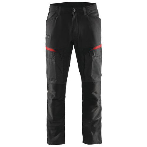 Pantalon De Travail Services Stretch Noir/rouge Taille 48