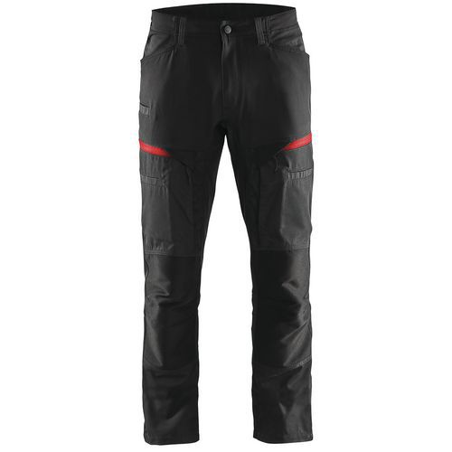 Pantalon De Travail Services Stretch Noir/rouge Taille 50