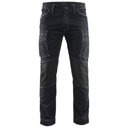 Pantalon De Travail Services Denim Stretch Marine/noir Taille 52c