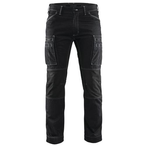 Pantalon De Travail Services Denim Stretch Noir Taille 48
