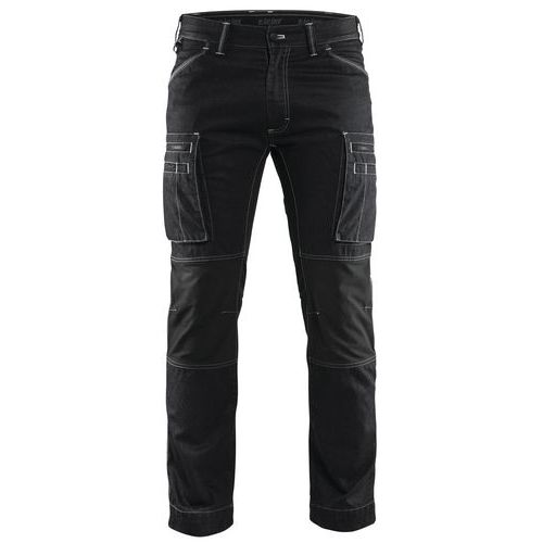 Pantalon De Travail Services Denim Stretch Noir Taille 50