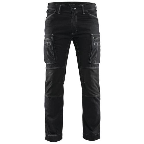 Pantalon De Travail Services Denim Stretch Noir Taille 52