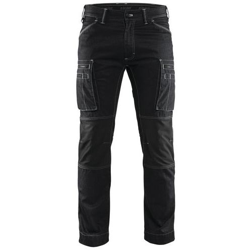 Pantalon De Travail Services Denim Stretch Noir Taille 54