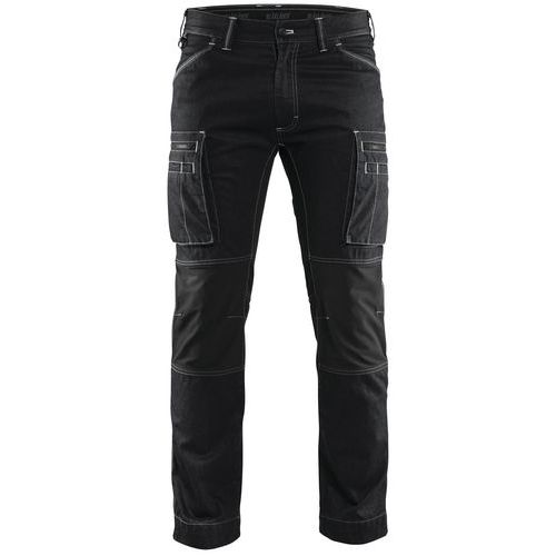 Pantalon De Travail Services Denim Stretch Noir Taille 56