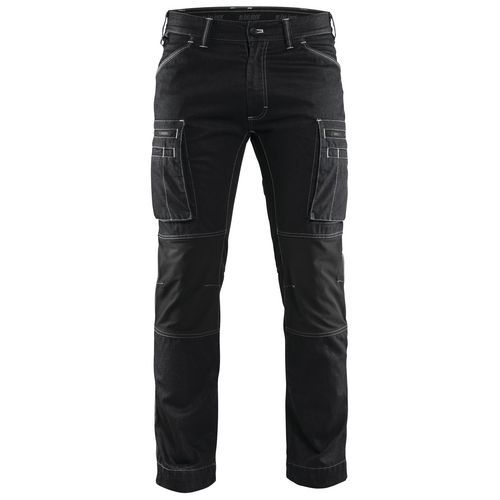 Pantalon De Travail Services Denim Stretch Noir Taille 46c