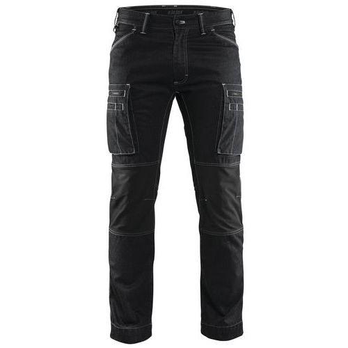 Pantalon De Travail Services Denim Stretch Noir Taille 52c