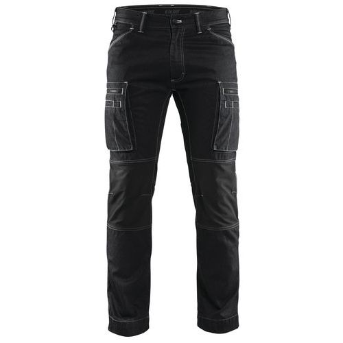Pantalon De Travail Services Denim Stretch Noir Taille 58c