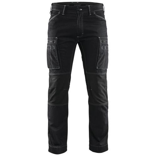 Pantalon De Travail Services Denim Stretch Noir Taille 38c