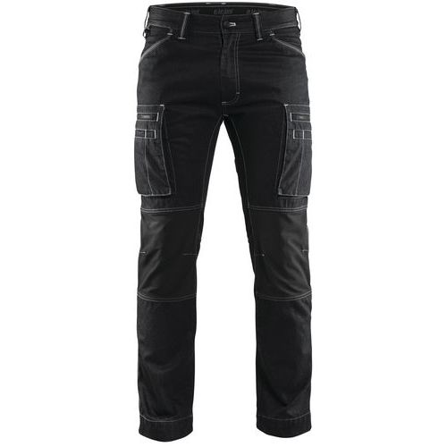 Pantalon De Travail Services Denim Stretch Noir Taille 44c