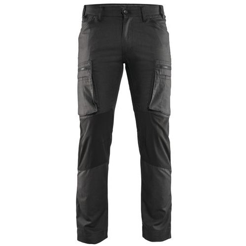 Pantalon De Travail Services Stretch Gris Foncé/noir Taille 38