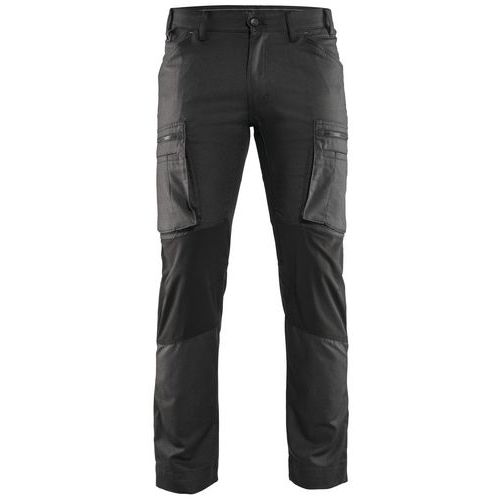 Pantalon De Travail Services Stretch Gris Foncé/noir Taille 48