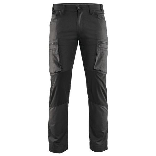 Pantalon De Travail Services Stretch Gris Foncé/noir Taille 50