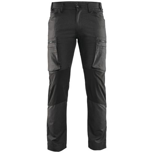 Pantalon De Travail Services Stretch Gris Foncé/noir Taille 40c